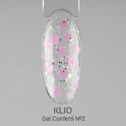 Klio Professional, Gel Confetti - Гель для дизайна №2 (5 г)