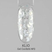 Klio Professional, Gel Confetti - Гель для дизайна №3 (5 г)