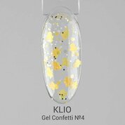 Klio Professional, Gel Confetti - Гель для дизайна №4 (5 г)