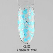 Klio Professional, Gel Confetti - Гель для дизайна №10 (5 г)