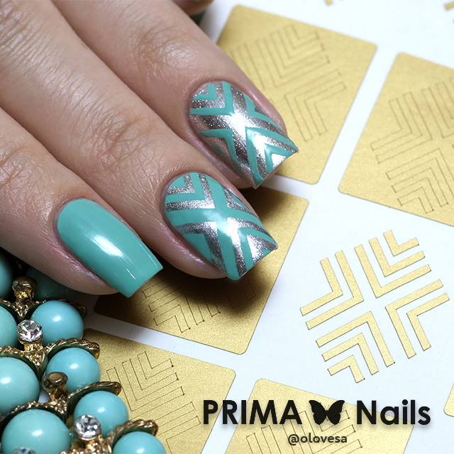PrimaNails, Трафарет для дизайна ногтей - Уголки