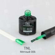 TNL, Гель-лак Glass effect - Зеркальный блеск №6 Мятный (10 мл.)