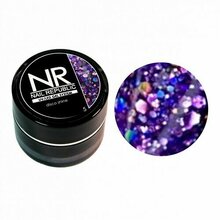 Nail Republic, Disco Shine - Гелевая краска с крупными шестигранниками №5 (7 мл)