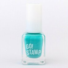 Go Stamp, Лак для стемпинга Blue Lagoon №45 (6 мл)