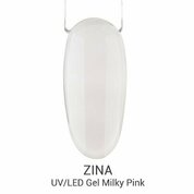 Zina, UV/LED Gel Milky Pink - Гель скульптурный камуфлирующий (15 г)