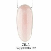 Zina, Polygel Glitter - Полигель №2 (15 г)