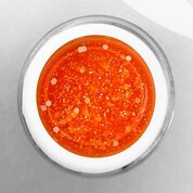 Patrisa Nail, Tropic gel Orange - Гель для дизайна c белыми шестигранниками (5 гр.)