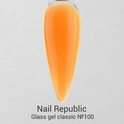 Nail Republic, Glass gel classic - Гель витражный для моделирования №100 (15 г)