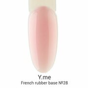 Y.me, French Rubber Base - Камуфлирующая каучуковая база №28 (14 мл)