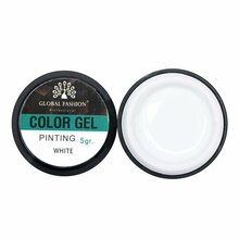 Global Fashion, Color gel - Гель-краска (белая, 5 мл)