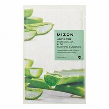 MIZON, Joyful Time Essence Mask Aloe - Тканевая маска для лица с экстрактом сока алоэ (23 г.)