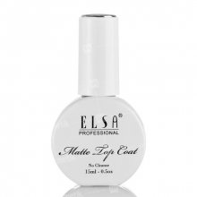 Elsa Professional, Matte Top Coat No Cleanse - Матовый топ без липкого слоя (15 мл.)