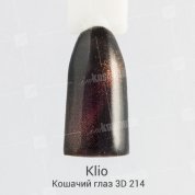 Klio Professional, Гель-лак Кошачий глаз 3D №214 (8 мл.)