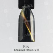 Klio Professional, Гель-лак Кошачий глаз 3D №215 (8 мл.)