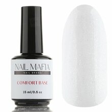 Nail Mafia, Comfort Base - Камуфлирующая база с шиммером Iceberg (15 мл)