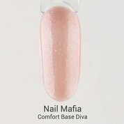 Nail Mafia, Comfort Base - Камуфлирующая база с шиммером Diva (15 мл)