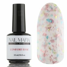 Nail Mafia, Comfort Base - Камуфлирующая база с поталью Carnaval №1 (15 мл)
