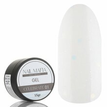 Nail Mafia, Celebrate gel - Цветной гель с шиммером №01 (15 г)