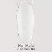 Nail Mafia, Celebrate gel - Цветной гель с шиммером №01 (15 г)