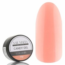 Nail Mafia, Candy gel - Цветной моделирующий гель №1 (15 г)
