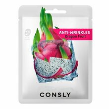 CONSLY, Dragon Fruit Anti-Wrinkles Mask - Антивозрастная тканевая маска (20 мл)