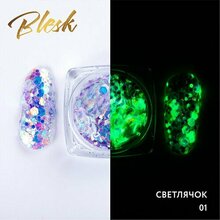 Blesk, Дизайн для ногтей флуоресцентный - Светлячок №01