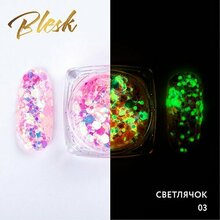 Blesk, Дизайн для ногтей флуоресцентный - Светлячок №03