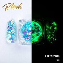 Blesk, Дизайн для ногтей флуоресцентный - Светлячок №05