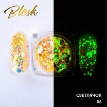Blesk, Дизайн для ногтей флуоресцентный - Светлячок №06