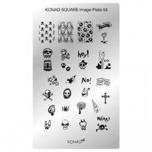 Konad, Пластина для стемпинга Square Image Plate 4