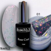 BlooMaX, База цветная со слюдой - Aurora №01 (12 мл)