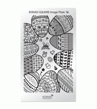 Konad, Пластина для стемпинга Square Image Plate 16