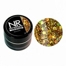 Nail Republic, Disco Shine - Гелевая краска с крупными шестигранниками №13 (7 мл)