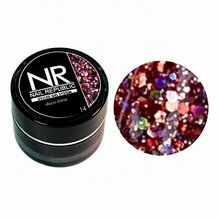 Nail Republic, Disco Shine - Гелевая краска с крупными шестигранниками №14 (7 мл)
