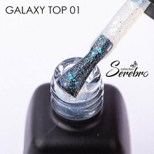 Serebro, Galaxy top - Топ без липкого слоя со слюдой №01 (11 мл)