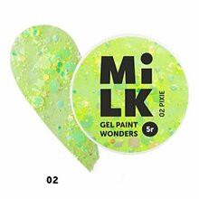 Milk, Гель-краска Wonders №02 Pixie (5 гр.)