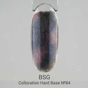 BSG, Цветная жесткая база Кошачий глаз Colloration Hard №84 (20 мл)