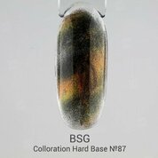 BSG, Цветная жесткая база Кошачий глаз Colloration Hard №87 (20 мл)