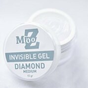 MOOZ, Invisible Gel Diamond medium Прозрачный гель (15 г)