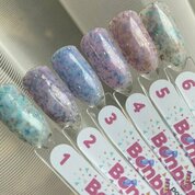 AdriCoco, Bonbon Potal - Камуфлирующая база с цветной поталью №6 (8 мл)