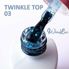 WinLac, Twinkle top - Топ с глиттером без липкого слоя №03 (5 мл)