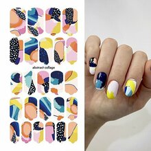 Provocative nails, Пленки для маникюра - Abstract collage