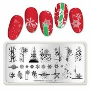 Born Pretty, Пластина для стемпинга BP-L001 Snowflake (арт.50896)
