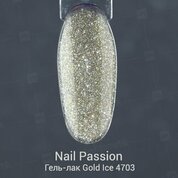 Nail Passion, Светоотражающий гель-лак - Gold Ice 4703 (5 мл)