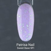 Patrisa Nail, Sweet Base - Светоотражающая цветная база №1 (8 мл)