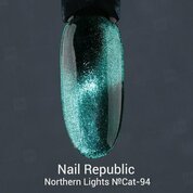 Nail Republic, Гель-лак кошачий глаз - Northern Lights №Cat-94 (10 мл)
