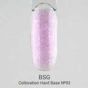 BSG, Цветная жесткая база Colloration Hard - Хрусталь №93 (20 мл)