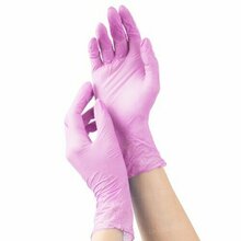mediOk, Перчатки нитриловые неопудренные, Цвет розовый (Фламинго), Размер S, 100 шт./уп (уценка)