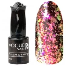 Vogue Nails, Гель-лак прозрачный с хлопьями - Шоу Конфетти №061 (10 мл.)