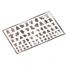 NailTes, Металлизированные наклейки для дизайна  - Серебро М55